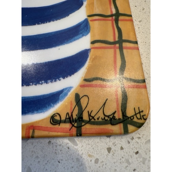 Home Essentials Melamine Floral & Fruit Platter Serving Chopping Tray Set Of 6 - Picture 8 of 16